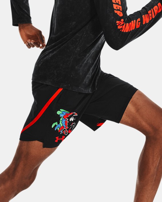 Men's UA Keep Run Weird 7'' Shorts, Black, pdpMainDesktop image number 3